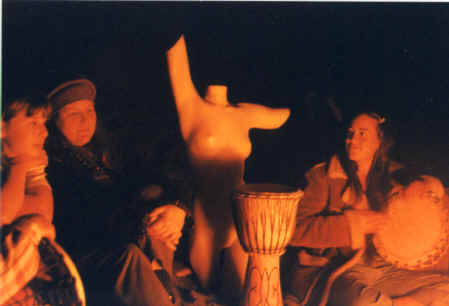  Bridgit is invited to sit in, Mad River Beach, Arcata, California, 1999 copyright Pam Mendelsohn