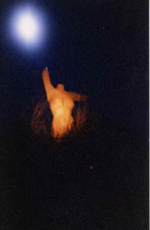 Full moon on the dunes at Mad River Beach, Arcata, California, 1999 copyright Pam Mendelsohn 