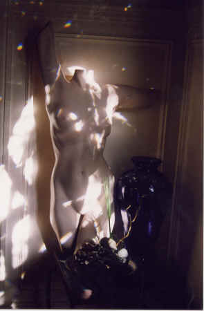  Bridgit among the crystals and before floating, Berkeley, 1999 copyright Pam Mendelsohn