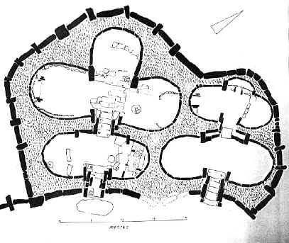 Plan of Ggantija from Malta: An Archeological Paradise by Anthony Bonanno