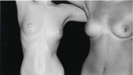 Bridgit with Megan at Primal Decor, Eureka, CA  Copyright 1999,  Pam Mendelsohn 